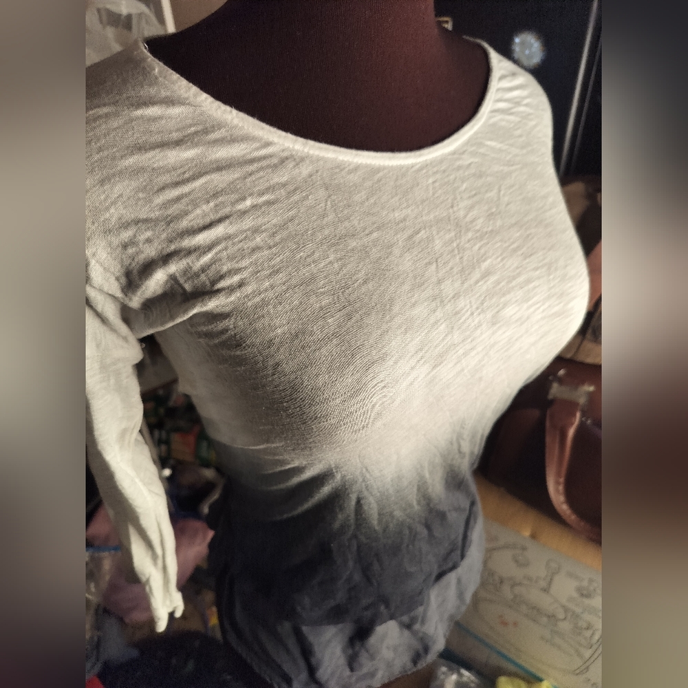 NWOT Red Haute LS Gradient Blouse